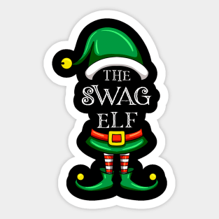 The Swag Elf Matching Family Christmas Pajama Sticker